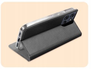 Hello Case Etui z Klapką Do Motorola Moto G56 (Czarne, Zamykane, Magnetyczne, Kabura) 5