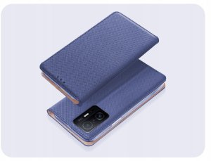 Etui z Klapką Do Xiaomi 11T / 11T Pro (Granatowe, Magnetyczne, Zamykane) 2
