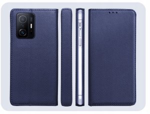 Etui z Klapką Do Xiaomi 11T / 11T Pro (Granatowe, Magnetyczne, Zamykane) 6