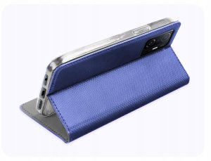 Etui z Klapką Do Xiaomi 11T / 11T Pro (Granatowe, Magnetyczne) Szkło 5