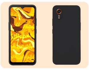 Etui Do Samsung Galaxy Xcover 7 (Czarne, Matowe, Gumowe, Obudowa, Silikon) 4