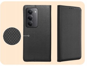 Hello Case Etui z Klapką Do Xiaomi Redmi 15 4G / 5G (Czarne, Zamykane, Magnetyczne) 4