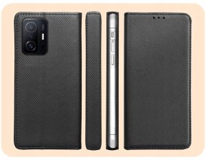 Etui z Klapką Do Xiaomi 11T / 11T Pro (Czarne, Zamykane, Magnetyczne, Case) 6