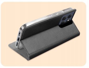 Hello Case Etui z Klapką Do Motorola Moto G86 Power (Czarne, Zamykane, Kabura) Szkło 5