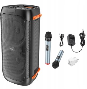Zestaw do karaoke bluetooth 2 x 20W 4h Hoco BS53 czarny 6