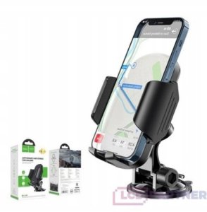 Uchwyt na telefon do samochodu uniwersalny Hoco do szyby / deski CA82 czarny 5