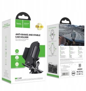 Uchwyt na telefon do samochodu uniwersalny Hoco do szyby / deski CA82 czarny 9
