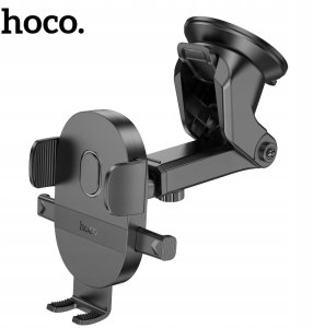 Uchwyt na telefon do samochodu uniwersalny Hoco do szyby / deski H19 czarny 12