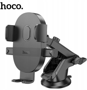 Uchwyt na telefon do samochodu uniwersalny Hoco do szyby / deski H19 czarny 13