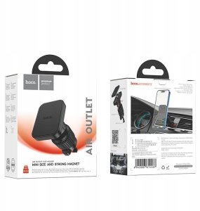 Uchwyt na telefon do samochodu magnetyczny Hoco do kratki H32 czarny 9