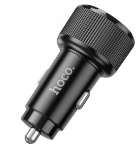 Ładowarka samochodowa Hoco 2 x USB C QC PD 50W NZ14B czarna 10