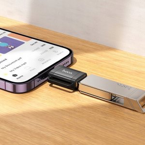 Adapter USB Hoco UA31A USB-A - Lightning Czarny 4