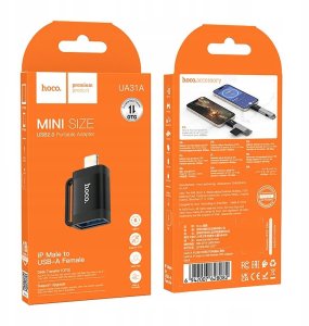 Adapter USB Hoco UA31A USB-A - Lightning Czarny 6