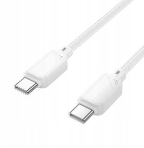 Kabel USB C do USB C Hoco 3A 60W 1 m X113 biały 2