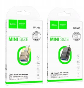 Adapter USB Hoco UA36B USB-A - USB-C Złoty 6