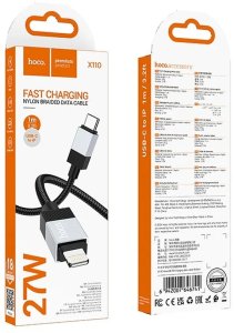 Kabel USB C do Lightning Hoco PD 27W 1 m X110 czarny 6