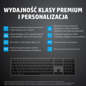 Klawiatura HP 975 (975 USB+BT Dual Denmark) 3