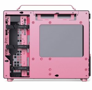 Obudowa Jonsplus Z20 Micro-ATX Obudowa z uchwytem - czarny/różowy 3