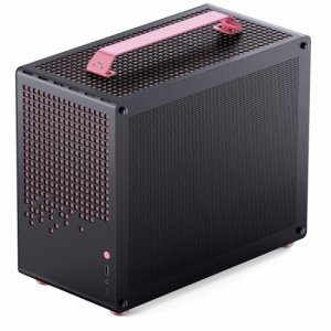 Obudowa Jonsplus Z20 Micro-ATX Obudowa z uchwytem - czarny/różowy 5