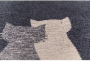 Koc dla zwierzaka 70x90 cm Koty i Księżyc 73499879 4