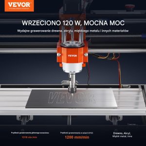 Frezarka CNC 3-osiowa 120 W - grawerowanie i frezowanie drewna i tworzyw 7