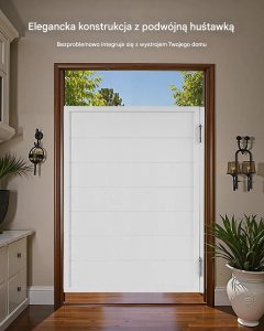 vidaXL Drzwi wahadłowe typu Saloon Door 81x107 cm drewno sosnowe wewnętrzne 3