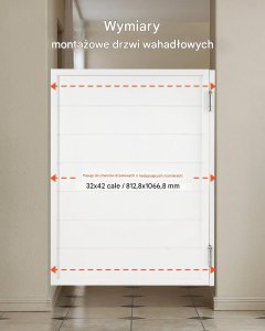 vidaXL Drzwi wahadłowe typu Saloon Door 81x107 cm drewno sosnowe wewnętrzne 6