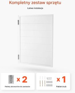 vidaXL Drzwi wahadłowe typu Saloon Door 81x107 cm drewno sosnowe wewnętrzne 7