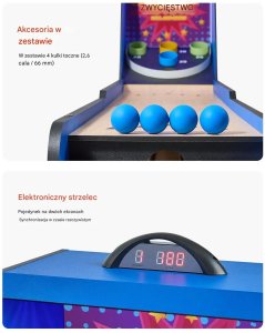 Stół typu arcade roll and score z licznikiem gra zręcznościowa do domu 7