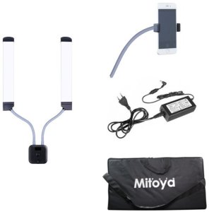 Lampa kosmetyczna LED 2w1 z giętkimi ramionami MITOYA MTY176 4