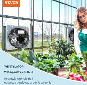 Wentylator wyciągowy 406 mm 1400 RPM - aluminiowy do szklarni i garażu 4