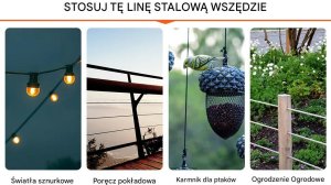 Stalowy kabel lotniczy 4,8 mm 7x19 152 m T304, linka wciągarki 7