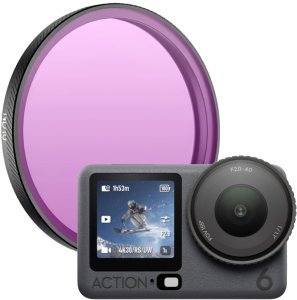 FILTR ND16 SZARY NEUTRALNY OCHRONNY DO KAMERY SPORTOWEJ DJI OSMO ACTION 6 2