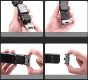 Ulanzi ADAPTER PODSTAWKA ŁADUJĄCA USB-C Z GWINTEM 1/4" I SZYBKOZŁĄCZKĄ DO DJI OSMO POCKET 3 14