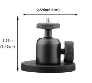 MAGNETYCZNY UCHWYT KULOWY Z GWINTEM 1/4" DO KAMER SPORTOWYCH, M.IN. INSTA360, DJI OSMO POCKET, ACTION 13