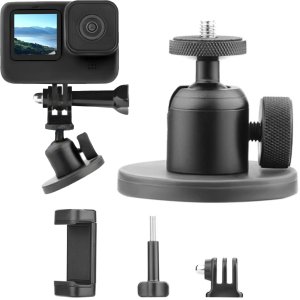 MAGNETYCZNY UCHWYT KULOWY Z GWINTEM 1/4" DO KAMER SPORTOWYCH, M.IN. INSTA360, DJI OSMO POCKET, ACTION 2