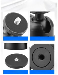 MAGNETYCZNY UCHWYT KULOWY Z GWINTEM 1/4" DO KAMER SPORTOWYCH, M.IN. INSTA360, DJI OSMO POCKET, ACTION 9