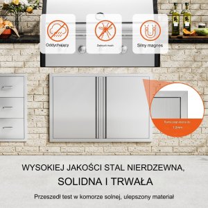 Vevor Podwójne Drzwi do Grilla 3