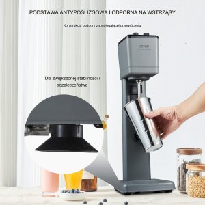 Koktajler blender kuchenny kielichowy gastronomiczny 375W 820ml 6