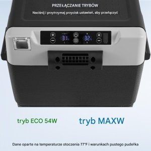 Przenośna lodówka samochodowa 58L z funkcją wytwarzania lodu 55 W 4