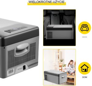Lodówka turystyczna 15L 12V samochodowa przenośna camping van 6