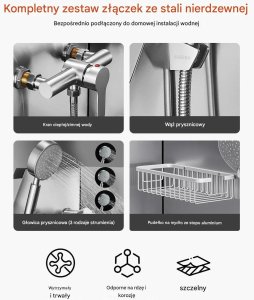 Wanna groomerska dla psa stalowa z prysznicem i rampą do kąpieli zwierząt 4