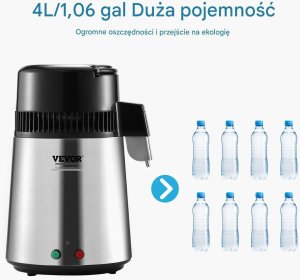 Destylator wody 4L stal nierdzewna z chłodzeniem  do domu i biura 7