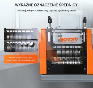 Automatyczna maszyna do ściągania izolacji kabli 1,5-25mm, 60W elektryczna 4