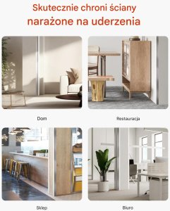 Narożnik ścienny 38x38mm nierdzewny 10szt zestaw z taśmą 3M ochrona kąta 4