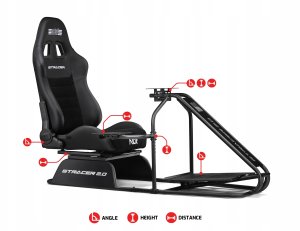 Next Level Racing GTRacer 2.0, Racing Cockpit - czarny 10