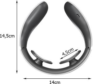 Masażer elektrostymulator szyi karku tens ems 2w1 7