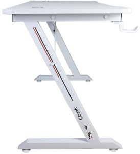 Biurko gamingowe Cobra CRF4577RGB White , LED RGB, 120 cm 3