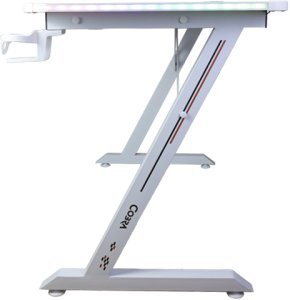 Biurko gamingowe Cobra CRF4577RGB White , LED RGB, 120 cm 5