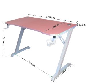 Biurko gamingowe Cobra CRF4575RGB Pink LED RGB 120 cm 6